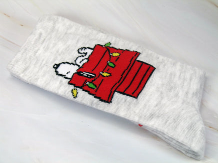 Snoopy Christmas Crew - Length Socks - Sparkle - snoopn4pnuts.com