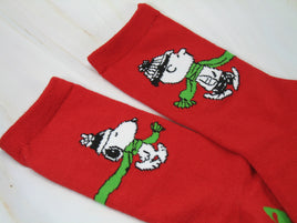 Snoopy and Charlie Brown Christmas Crew - Length Socks - snoopn4pnuts.com