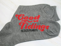 Snoopy Christmas Crew - Length Socks - Good Tidings - snoopn4pnuts.com
