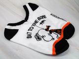 Snoopy Matching No Show Halloween Socks - Bat To The Bone