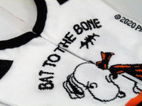 Snoopy Matching No Show Halloween Socks - Bat To The Bone - snoopn4pnuts.com