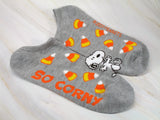 Snoopy Matching No Show Halloween Socks - So Corny