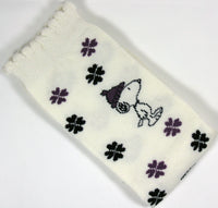 Snoopy Crew Length Socks With Scalloped-Cuff