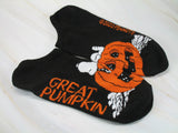 Snoopy Matching No Show Halloween Socks - Great Pumpkin