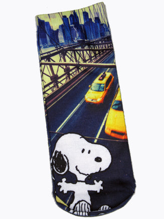 Snoopy In The City Silky Low Cut Socks - snoopn4pnuts.com