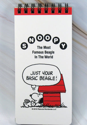 Snoopy Spiral Bound Notebook With Decorated Pages - Most Famous Beagle - snoopn4pnuts.com