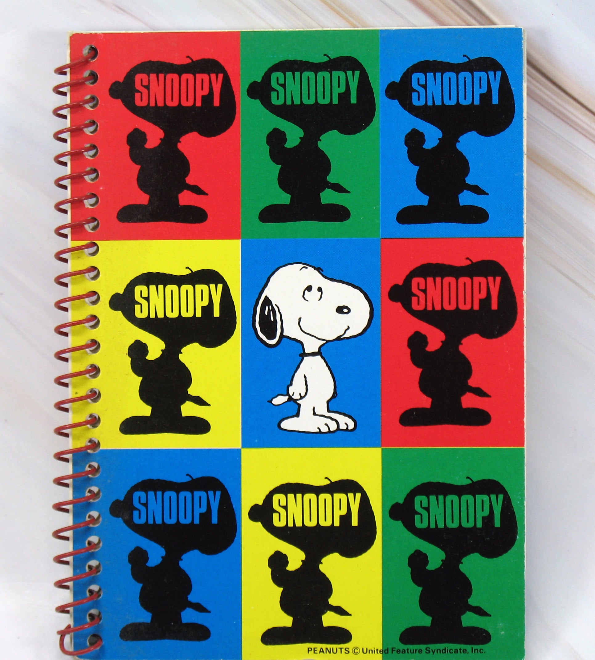Snoopy Spiral Bound Notebook With Decorated Pages | snoopn4pnuts.com