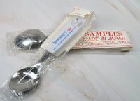 Snoopy Child Size Stainless Steel Spoon With Melamine Handle (2 In Stock) - JAPANESE SAMPLE! - snoopn4pnuts.com