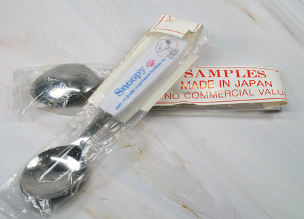 Snoopy Child Size Stainless Steel Spoon With Melamine Handle (2 In Stock) - JAPANESE SAMPLE! - snoopn4pnuts.com