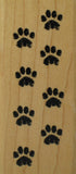 Paw Prints RUBBER STAMP