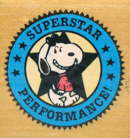 "Superstar Performance" RUBBER STAMP - snoopn4pnuts.com