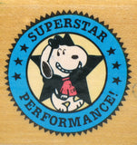 "Superstar Performance" RUBBER STAMP