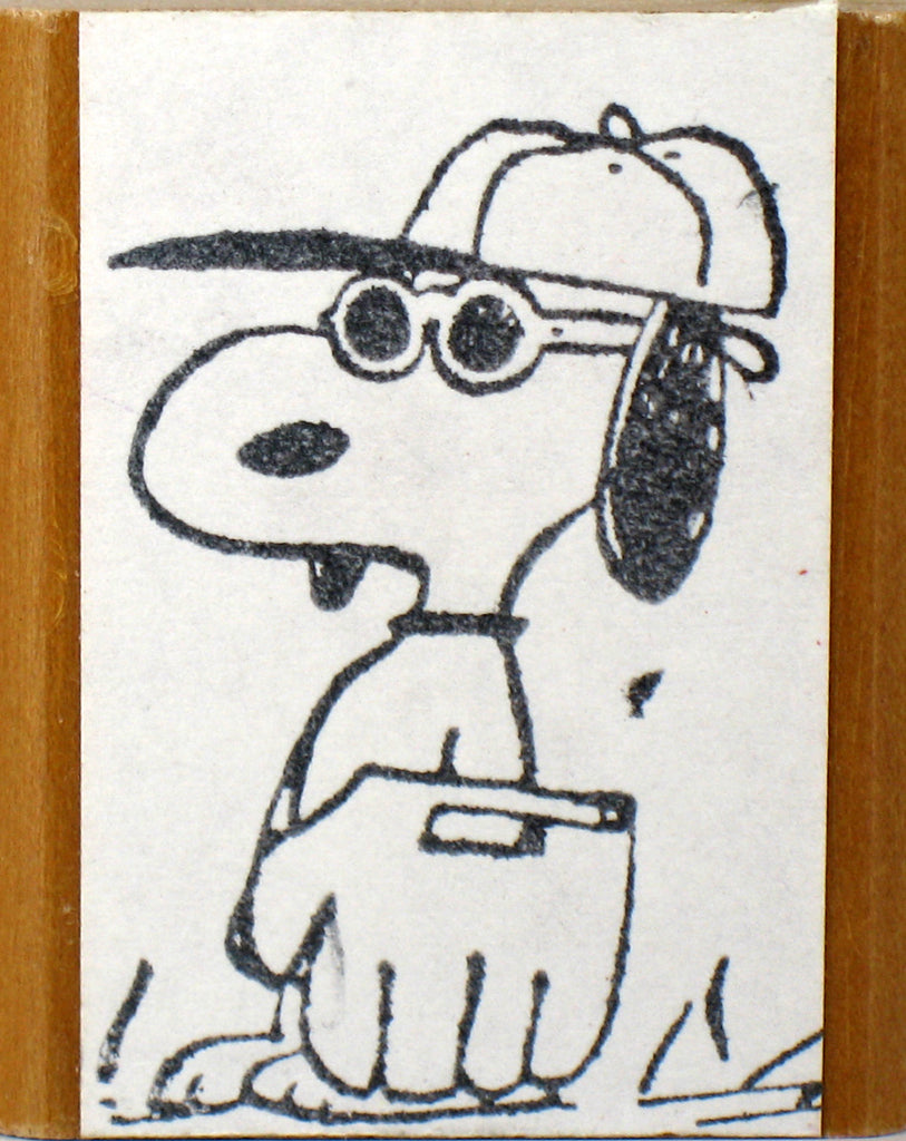 Snoopy Joe Cool Vintage Baseball Rubber Stamp - RARE!