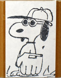 Snoopy Joe Cool Vintage Baseball Rubber Stamp - RARE!