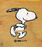 Running Snoopy RUBBER STAMP (Used)
