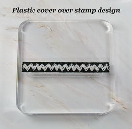 Imported Peanuts Clear Vinyl Stamp On Thick Acrylic Block - Zig Zag - snoopn4pnuts.com