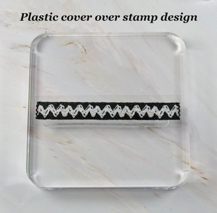 Imported Peanuts Clear Vinyl Stamp On Thick Acrylic Block - Zig Zag - snoopn4pnuts.com