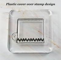 Imported Peanuts Clear Vinyl Stamp On Thick Acrylic Block - Charlie Brown's Binder
