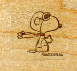 Snoopy Flying Ace Rubber Stamp (New Remounted) - snoopn4pnuts.com