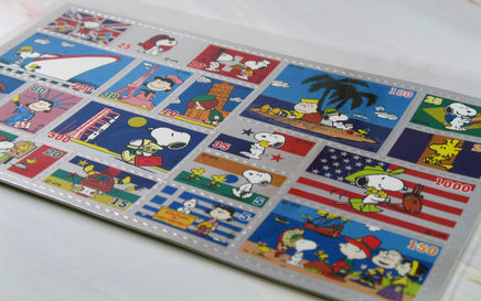 Peanuts Postage Stamp - Style Metallic Stickers (Gray Areas Shiny Silver Color) - RARE! - snoopn4pnuts.com