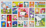 Peanuts Postage Stamp-Style Stickers - RARE!