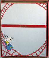 Snoopy On Rollercoaster Vintage Stationery (Open Box) - snoopn4pnuts.com