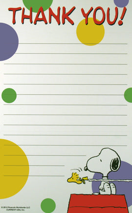 Snoopy Tri - Fold Thank You Cards With Seals (No Envelopes Needed) - snoopn4pnuts.com