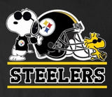 Snoopy Professional Football Indoor/Outdoor Waterproof Vinyl Decal - Pittsburgh Steelers