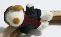 Snoopy Flying Ace Faux - Suede Steering Wheel Cover With Attached Plush Doll - snoopn4pnuts.com