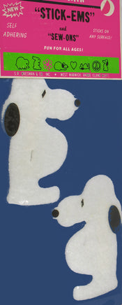Snoopy Vintage Plush Stick - On Sticker Set - snoopn4pnuts.com