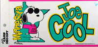 Camp Snoopy Bumper Sticker - Snoopy Minnesota Joe Cool