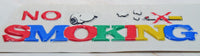 Snoopy "No Smoking" Vintage Raised Plastic Sticker - snoopn4pnuts.com