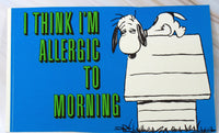 1968 Peanuts Vintage Sticker By Hallmark - Sleepy Snoopy