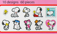Snoopy Mini Sticker Set - 60 Pieces! Great for Scrapbooking! - snoopn4pnuts.com