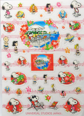 Peanuts Hawaiian Vinyl and Glitter Sticker Set (Bright and Sparkling!) - snoopn4pnuts.com