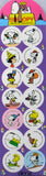 Snoopy Holiday Circle-Shaped Stickers