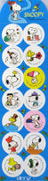 Snoopy Holiday Circle-Shaped Stickers