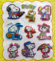 Peanuts Puffy Stickers With Glitter Accents - Great For Scrapbooking! - snoopn4pnuts.com