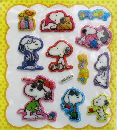 Peanuts Puffy Stickers With Glitter Accents - Great For Scrapbooking! - snoopn4pnuts.com