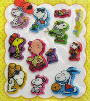 Peanuts Puffy Stickers With Glitter Accents - Great For Scrapbooking! - snoopn4pnuts.com