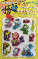 Peanuts Puffy Stickers With Glitter Accents - Great For Scrapbooking! - snoopn4pnuts.com