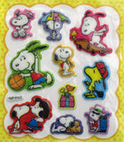 Peanuts Puffy Stickers With Glitter Accents - Great For Scrapbooking!