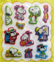 Peanuts Puffy Stickers With Glitter Accents - Great For Scrapbooking! - snoopn4pnuts.com