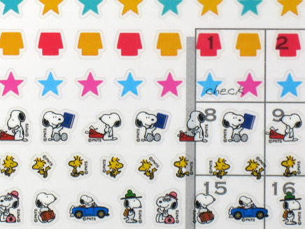 Peanuts Clear - Backed Mini Sticker Set - snoopn4pnuts.com