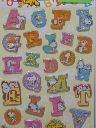 Snoopy Sparkling Puffy Stickers - Great For Scrapbooking! - snoopn4pnuts.com