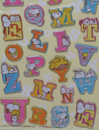Snoopy Sparkling Puffy Stickers - Great For Scrapbooking! - snoopn4pnuts.com