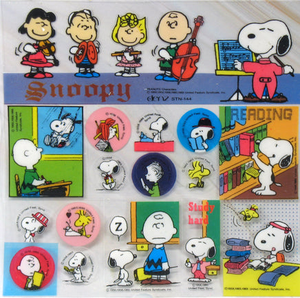 Peanuts Semi - Transparent Plastic Sticker Set - snoopn4pnuts.com