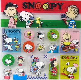 Peanuts Semi - Transparent Plastic Sticker Set - snoopn4pnuts.com