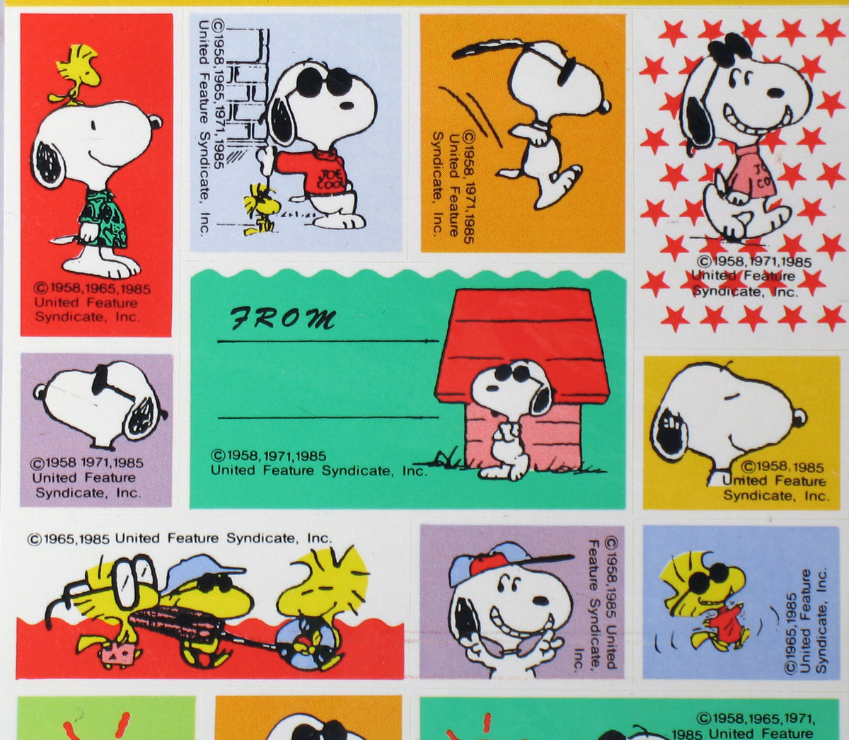 Peanuts Imported Stickers - Rare!| snoopn4pnuts.com