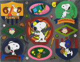 Peanuts Shiny Metallic Stickers (Gray Areas Shiny Silver/Difficult To Photograph)